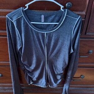 FP Movement by Free People Charcoal Long Sleeve Top